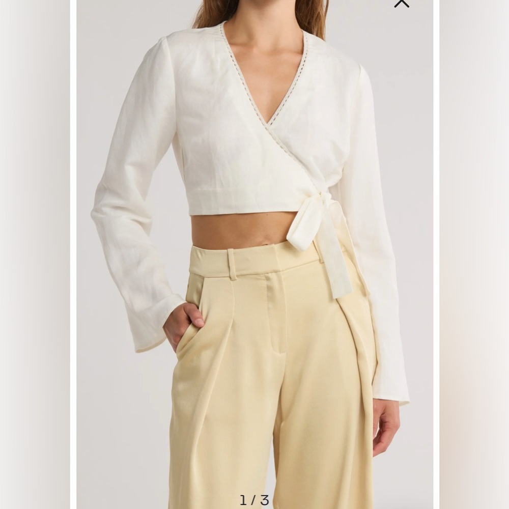 Simkhai Hailey Wrap Crop Top
